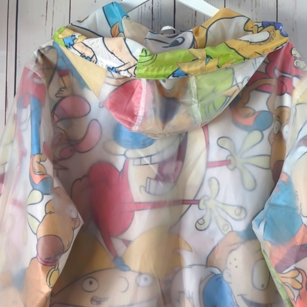 Members Only Translucent Nickelodeon Print Pullover Jacket Size XL - Picture 14 of 16
